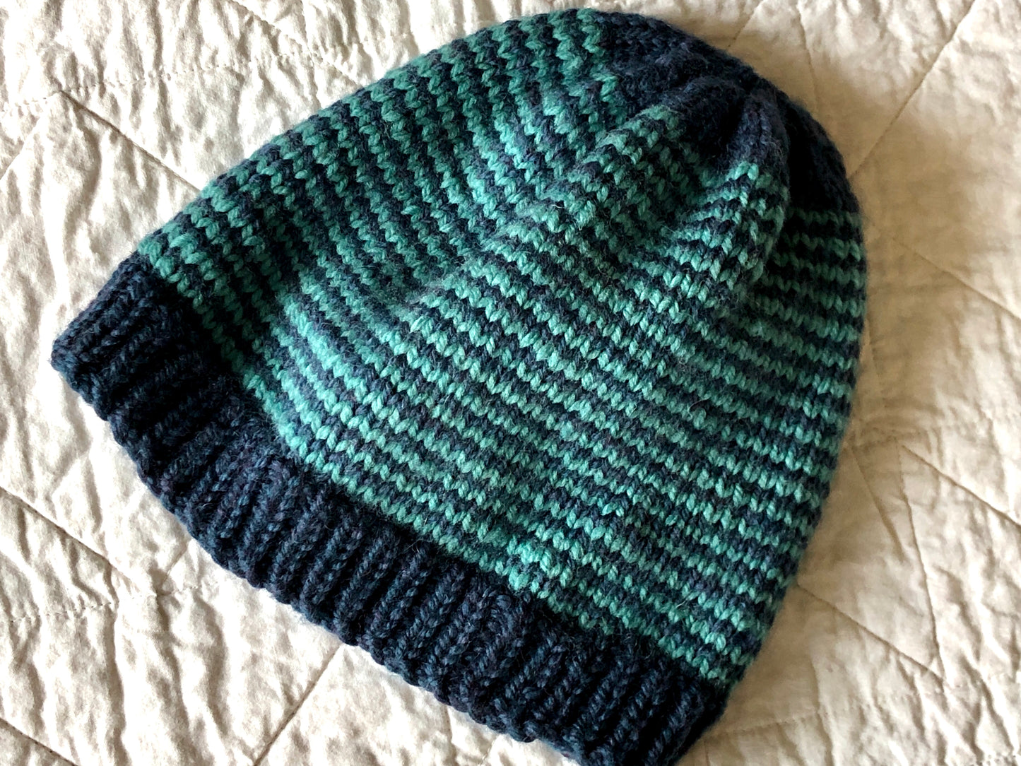 PATTERN DOWNLOAD: Striped Helical Beanie Hat