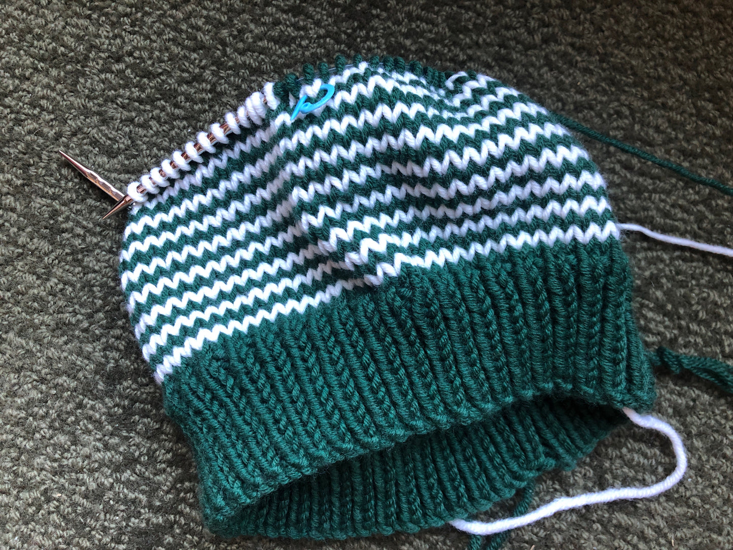 PATTERN DOWNLOAD: Striped Helical Beanie Hat