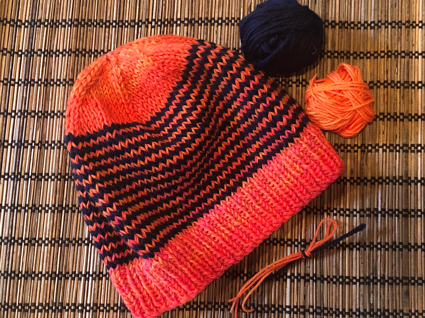 PATTERN DOWNLOAD: Striped Helical Beanie Hat