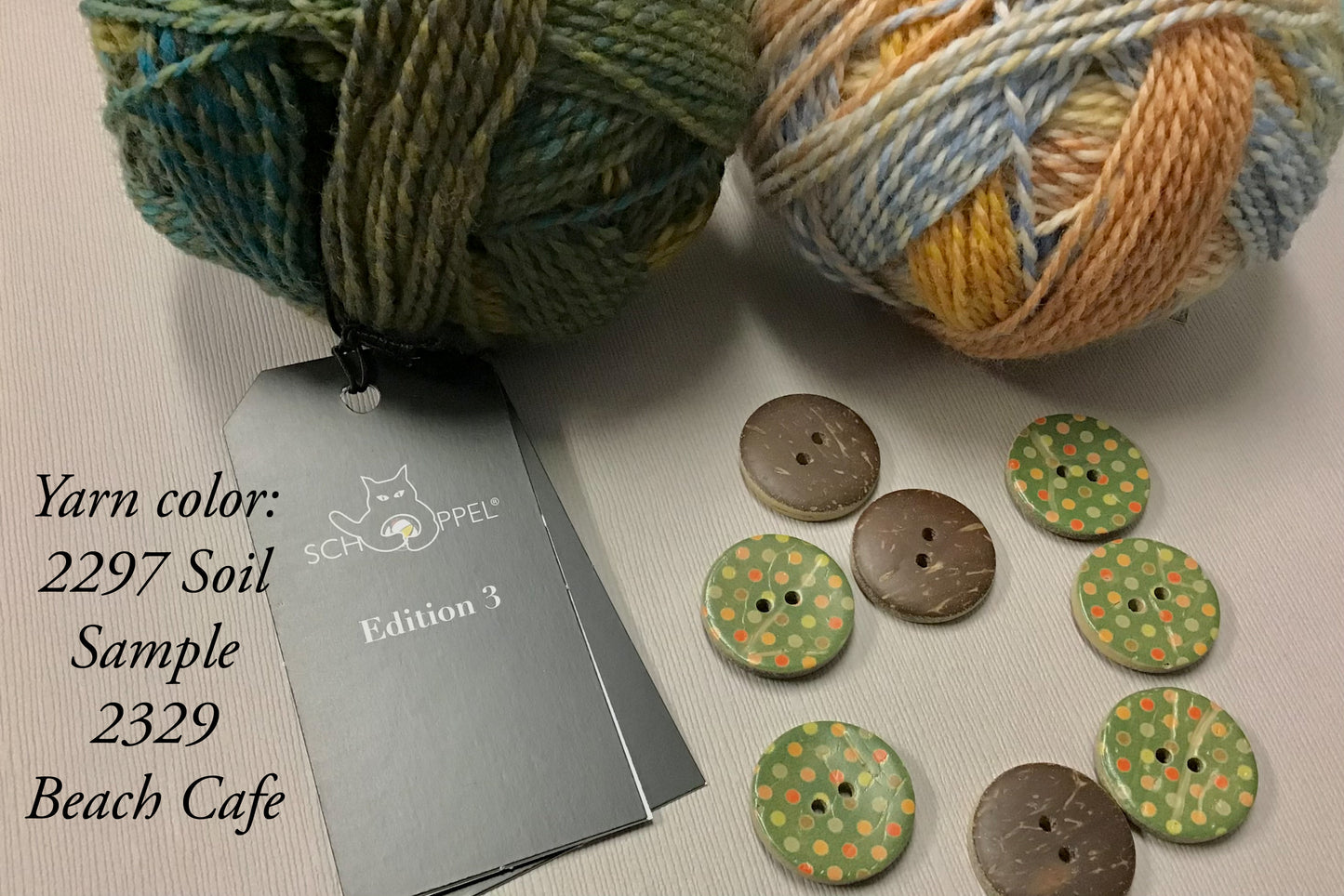 Coconut Polka Dot Button