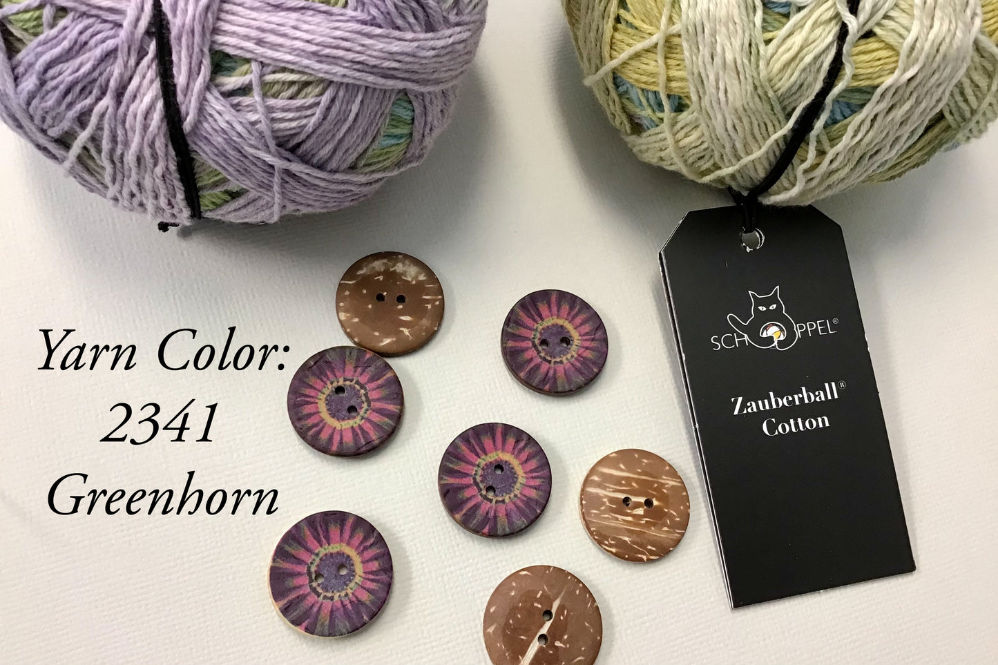 Coconut Tie Dye Button