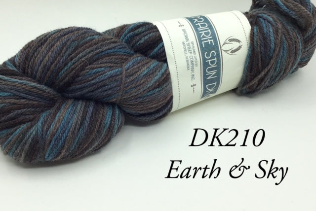 Prairie Spun Hand Paint Brown Sheep DK Yarn