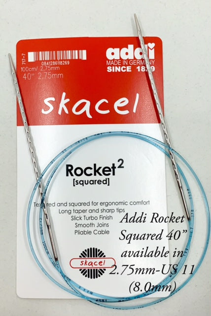 Addi Rocket 2 [Squared] 40" Needles